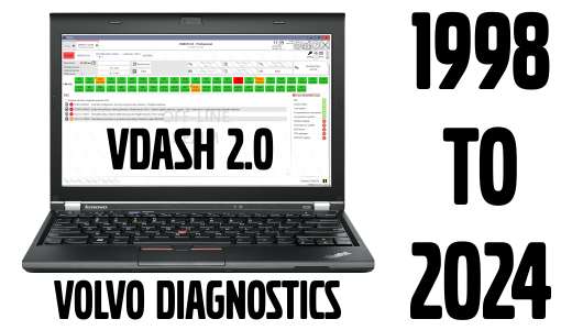 VDASH 2.0 VOLVO Diagnostics 1998 to 2024
