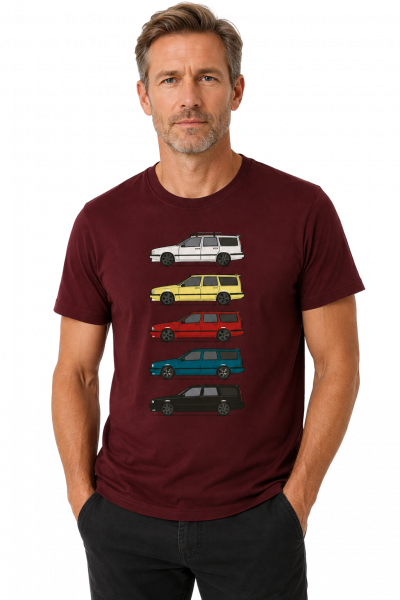 Volvo 850 T-shirt - Dark RED
