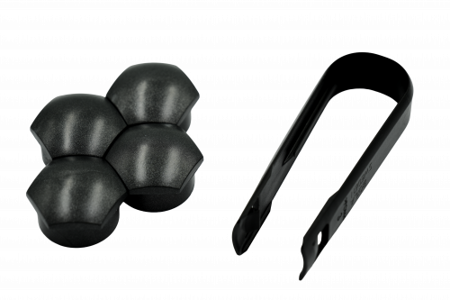 Protective cover Locking wheel bolts black - Volvo 31664348