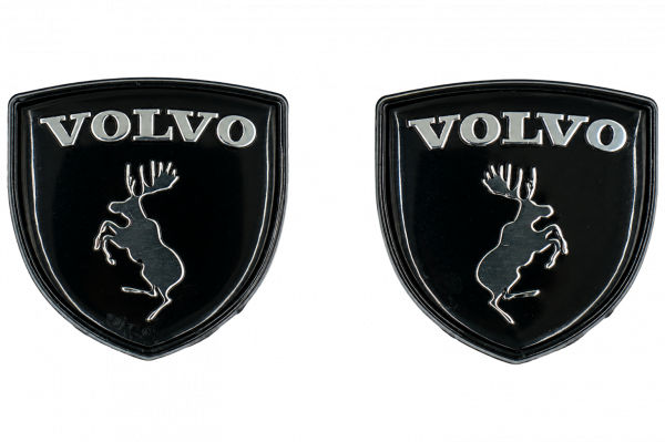 Prancing moose trunk sticker - black