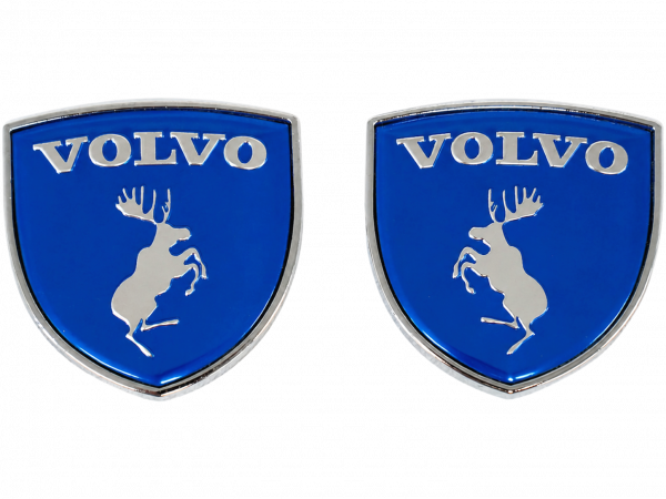Car emblem / sticker – Prancing Moose (silver)