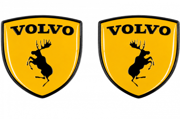Znak / samolepka na auto - Prancing Moose - black