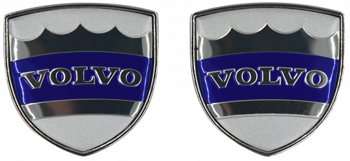 Volvo znak / samolepka na auto – štítový design (modrá)