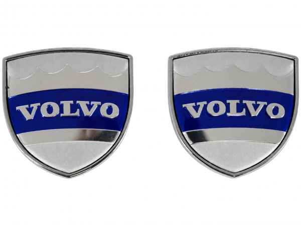Volvo emblem / car sticker – shield design (blue)