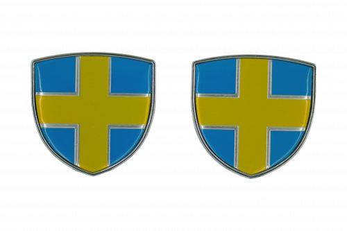 Znak / samolepka na auto - Swedish flag