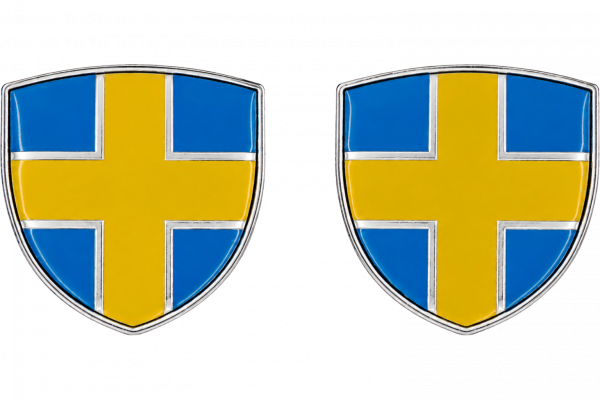 Znak / samolepka na auto - Swedish flag