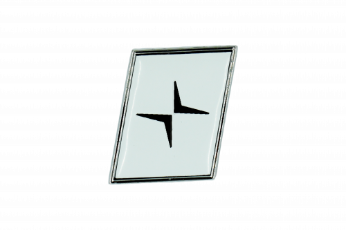 Polestar trunk sticker - white - silver