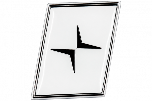 Polestar trunk sticker - white - silver