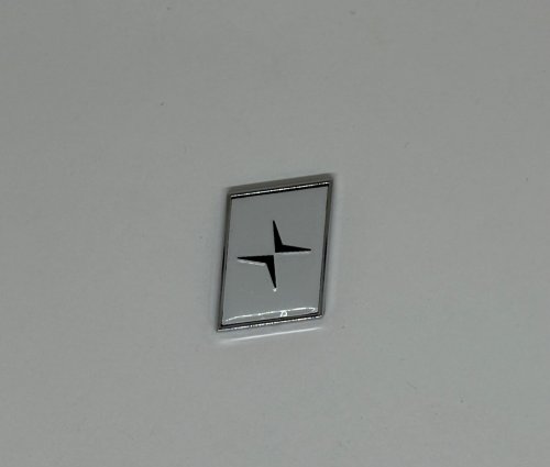 Polestar trunk sticker - white - silver