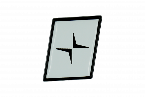 Polestar trunk sticker - white - black