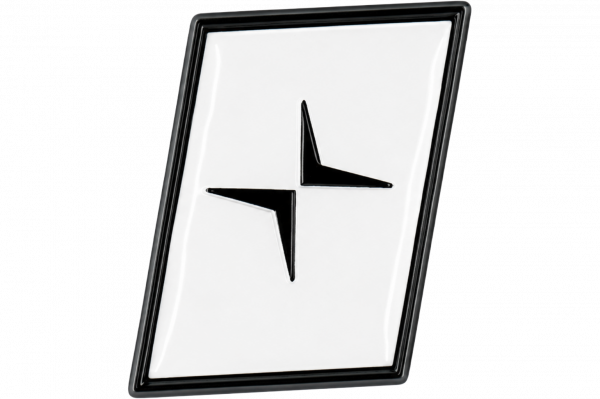 Polestar trunk sticker - white - black