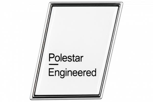 Polestar Engineered trunk sticker - white - silver