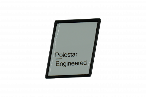 Polestar Engineered trunk sticker - white - black