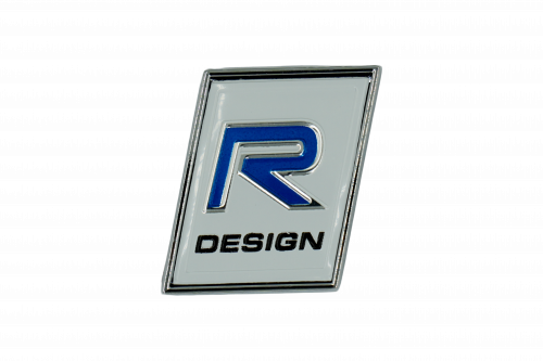R-design trunk sticker - white - silver
