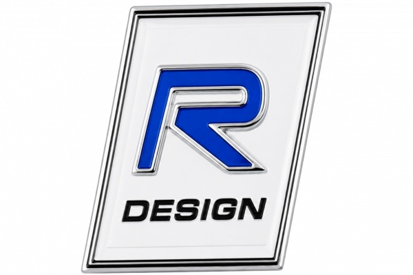 R-design trunk sticker - white - silver