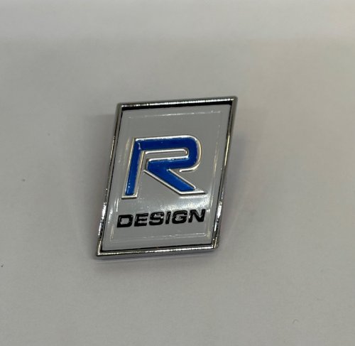 R-design trunk sticker - white - silver