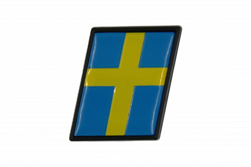 Swedish flag trunk sticker - black