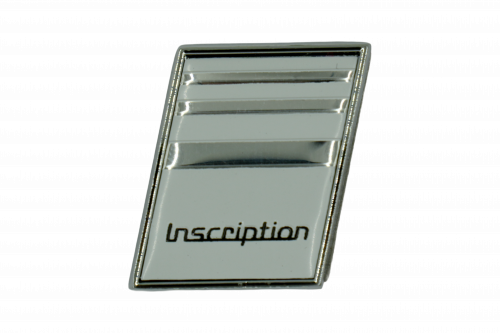 Inscription - trunk sticker - white - silver