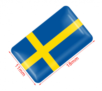Švédská vlajka - mini samolepka