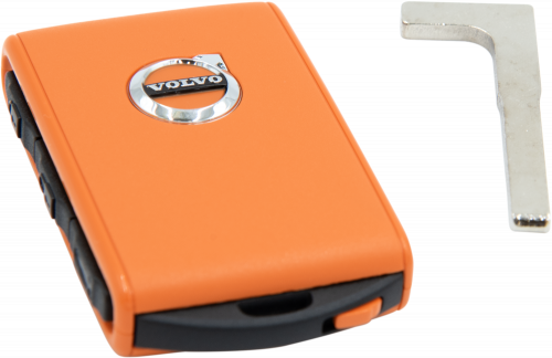 Volvo ignition key SPA/CMA - ORANGE & BLACK