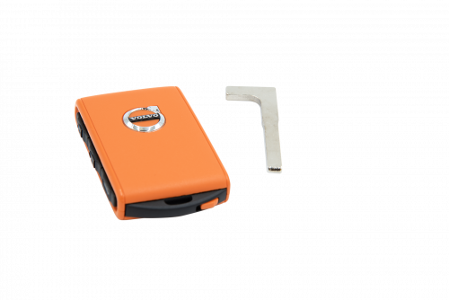 Volvo ignition key SPA/CMA - ORANGE & BLACK