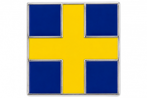 Znak / samolepka na auto - Swedish flag
