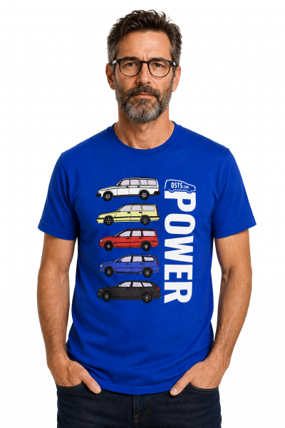 Pánské tričko Volvo Wagon POWER - Modrá