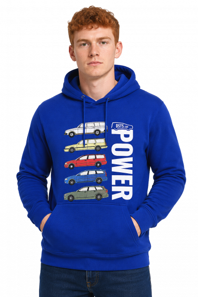 Mikina Volvo Wagon POWER - Modrá