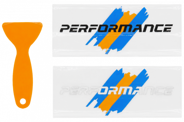 2 Pcs Sweden Flag Stripe Performance Vinyl Window Stickers